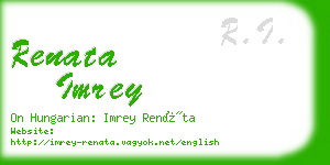 renata imrey business card